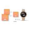 Smartwatch Damski VELTORI VT310-1 Złota Bransoleta + Różowy Pasek Silikonowy