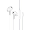 JELLICO słuchawki przewodowe EP3A USB-C z mikrofonem 1.2M Biały