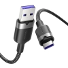 Kabel USB 2.0 A do USB-C 6A Vention CTOBF 1M (czarny)