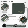 Portfel damski skórzany mały ciemnozielony w orientacji poziomej z RFID Paolo Peruzzi KV-04-DGR