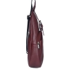 Plecak miejski crossbody damski skórzany ciemnoczerwony