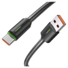 USAMS Kabel USB-C 3A YU Series 1mUSB-C/USB-A czarny/black SJ732USB01 (US-SJ732 )