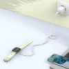 TECH-PROTECT MC02 ULTRABOOST MAGNETIC CHARGER TYPE-C CABLE 100CM APPLE WATCH WHITE