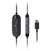 Creative Słuchawki przewodowe            z mikrofonem Chat USB czarny/black USB-C