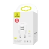 USAMS Ład. siec. 2xUSB T20 2,1A round(only head) biały/white Fast Charging CC80TC01 (US-CC080)