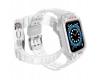 Protect Strap Band opaska z etui do Apple Watch 7 / 6 / 5 / 4 / 3 / 2 / SE (45 / 44 / 42mm) obudowa pancerny pokrowiec na zegarek przezroczysty