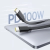 Kabel zwijany Baseus Free2Pull Mini 100W 3w1 USB-C - 2xUSB-C 1.2m - czarny