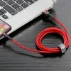 Kabel Lightning USB Baseus Cafule 1,5A 2m (czerwony)