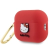 Hello Kitty HKAP23DKHSF Airpods Pro 2(2022/2023) cover fuksja/fuschia Silicone 3D Kitty Head