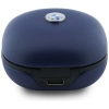 Słuchawki Bluetooth TWS BMW Leather      Metal Logo ENC granatowy