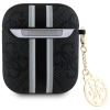 Guess GUA2P4RPSK AirPods 1/2 cover       czarny/black 4G Printed Stripes Charm