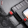 USAMS Kabel pleciony U5 2A lightningczerwony/red 1,2m SJ220IP02 (US-SJ220)