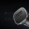 Ładowarka samochodowa Ugreen CD130 USB-A / USB-C 30W - szara