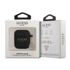 Guess  GUA2LSC4EK AirPods 1/2 coverczarny/black Silicone Charm 4G Collection