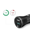 SPIGEN F27QC QC3.0 2-PORT CAR CHARGER BLACK