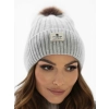 Czapka PTN elegancka stylowa do codziennego noszenia grey