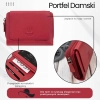 Portfel damski skórzany czerwony duży z RFID Paolo Peruzzi