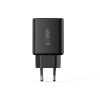 TECH-PROTECT NCA65W-GAN 3-PORT NETWORK CHARGER PD 65W / QC3.0 BLACK