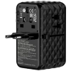 Verbatim Adapter podróżny EU/UK/US GaN   USB-A/3xUSB-C PD 85W CNT-02 czarny/black 32127