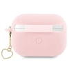 Guess GUAP2LSCHSP AirPods Pro 2 (2022/2023) cover różowy/pink Silicone Charm Heart Collection