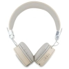 Guess słuchawki nauszne Bluetooth ENC    GUBH70PGTSPSE beżowy/beige Grained Classic Round Shape
