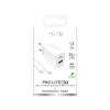 Ładowarka sieciowa Puro PROLITE 20W USB-A / USB-C + kabel USB-C - USB-C 1.2m - biała