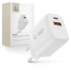 Ładowarka sieciowa Tech-Protect NCA30 PD 30W QC3.0 USB-A / USB-C- biała
