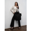 Torba torebka damska na ramię shopper na zakupy z paskiem Rovicky zakupowa