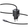 Ładowarka sieciowa USAMS JC Series CC264 30W GaN Mini Fast Charger 2xUSB-C czarny