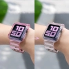 Strap Light Set silikonowa opaska pasek bransoleta bransoletka etui do zegarka Watch 6 40mm / Watch 5 40mm / Watch 4 40mm / Watch SE 40mm żółty