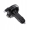 PALPRO SZYBKA ŁADOWARKA SAMOCHODOWA 2X USB-A USB-C KABEL ZWIJANY 53W