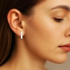 Minimalistyczne kolczyki pałeczki do codziennego noszenia