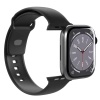 Pasek silikonowy Puro Icon do Apple Watch 42 / 44 / 45 / 49 mm - czarny (2 szt.)