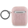 Karl Lagerfeld KLA2PGCHPP AirPods 1/2cover różowy/pink Monogram Choupette Head
