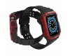 Protect Strap Band opaska z etui do Apple Watch 9 / 8 / 7 / 6 / 5 / 4 / 3 / 2 / SE / SE2 (41 / 40 / 38mm) obudowa pancerny pokrowiec na zegarek czarny