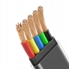 MCDODO KABEL KĄTOWY USB LIGHTNING PŁASKI 36W DO IPHONE 12 13 14 CZARNY 2M