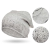 Czapka beanie PETERSON damska z efektownym wzorem ciepła