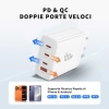 TECH-PROTECT NC120W-GAN 4-PORT NETWORK CHARGER PD 120W / QC3.0 WHITE