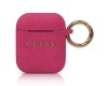 Guess GUACCSILGLFU AirPods 1/2 coverfuksja/fuchsia Silicone Glitter
