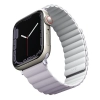 UNIQ pasek Revix Apple Watch Series1/2/3/4/5/6/7/8/9/SE/SE2/Ultra/Ultra 2 42/44/45/49mm. Reversible Magnetic lilak-biały/lilac-white