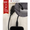 Plecak damski miejski na laptopa sportowy szkolny z portem USB Peterson