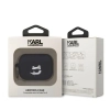 Karl Lagerfeld KLAP2RUNCHK AirPods Pro 2 (2022/2023) cover czarny/black Silicone Choupette Head 3D