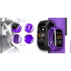 Smartwatch GIEWONT czarno fioletowy z 2 wymiennymi paskami