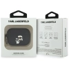 Etui Karl Lagerfeld Silicone             Karl&Chaupette Head 3D do AirPods Pro 3 czarny