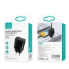 USAMS Ład. siec. 1xUSB-C+1xUSB T40 20WLED (only head) PD3.0 +QC3.0 Fast Charging czarny/black CC133TC01 (US-CC133)
