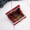 Portfel damski mini skórzany lakierowany Jennifer Jones