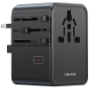 Ładowarka sieciowa USAMS Travel Adapter  CC310 3xUSB-C 70W 4w1 US/AU/EU/UK czarny