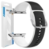 Beline pasek Apple Watch Silico Leather42/44/45/49mm czarno-biały /black-white box
