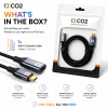 CO2 KABEL PRZEDŁUŻACZ USB-C SZYBKIE ŁADOWANIE USB TYP C 4K 20GBPS 100W 1M