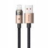 MCDODO KABEL USB SZYBKIE ŁADOWANIE DO IPHONE LIGHTNING PD 36W 1M LED ZŁOTY